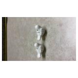 Mini Ceramic White Birds Salt and Pepper Shakers(SS)