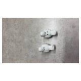 Mini Ceramic White Birds Salt and Pepper Shakers(SS)
