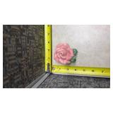 Pink Ceramic Rose Salt and Pepper Shakers