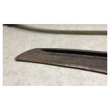 Early American Wood and Iron Scythe