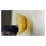 Amber Glass Serving Bowl