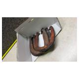 4 Cast Iron Horseshoe with Red Paint