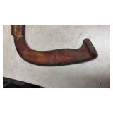 4 Cast Iron Horseshoe with Red Paint