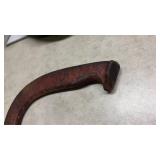 4 Cast Iron Horseshoe with Red Paint