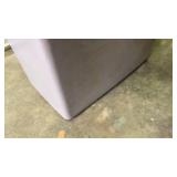 2 Plastic Grey Trash Cans