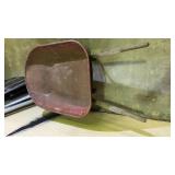 Metal Red Wheelbarrow