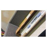 4 Achim Tear Down Indoor Cordless Vinyl Light Filtering Roller Window Shade  72 x 37  Ivory Beige