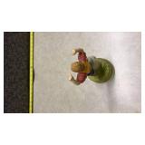 Vintage CMI Boston 1972 Sankyo Musical Box. Chadwick-Miller Figurine,Made in Japan.(Has some cracks)