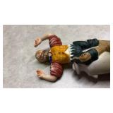 Vintage CMI Boston 1972 Sankyo Musical Box. Chadwick-Miller Figurine,Made in Japan.(Has some cracks)