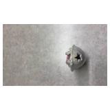 Pearlescent Porcelain Cross with Doves Votive Holder