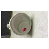 Pearlescent Porcelain Cross with Doves Votive Holder