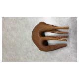 Hand-Carved Wooden Dear