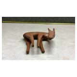 Hand-Carved Wooden Dear