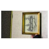 Winter Landscape Drawing