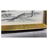 Winter Landscape Drawing