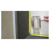 Sun Tea Glass Container with Red Decorative Design