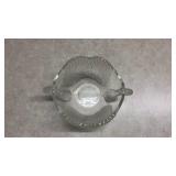 Glass Bowl with Double Headed Swan