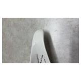 White Ceramic Spoon Rest Customized with Handwriting,