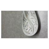White Ceramic Spoon Rest Customized with Handwriting,