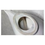 White Ceramic Spoon Rest Customized with Handwriting,