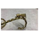 Brass Twisted Wire Candle Holder