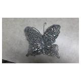 Glitter Butterfly Ornament Set