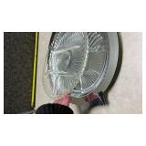 Kromex Glass and Chrome Serving Tray