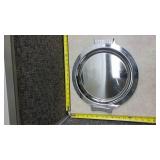Kromex Glass and Chrome Serving Tray