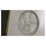 Kromex Glass and Chrome Serving Tray