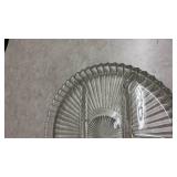 Kromex Glass and Chrome Serving Tray