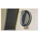 Chrome Serving Tray with Wooden Handles