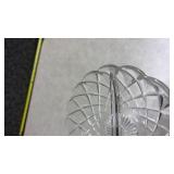 Crystal Cut Glass Divided Serving Dish