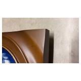 2 Royal Copenhagen Blue Plate with Brown Frame