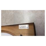 2 Royal Copenhagen Blue Plate with Brown Frame