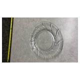 Clear Glass Dessert Plates Set
