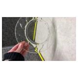 Clear Glass Dessert Plates Set