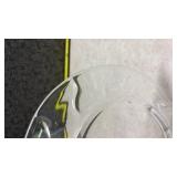 Clear Glass Dessert Plates Set