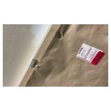 Abstract Blue and Grey Watercolor Art Print in White Frame