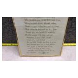 Mother-in-Law Cross Stitch Poem with Floral Border