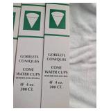 Genpak Cone Water Cups - 4 Box Bundle