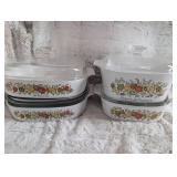 Corning Ware Spice of Life Casserole Set with Lids