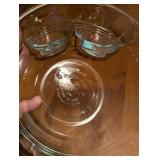 Pyrex Clear Glass Mixing Bowls - 5 inch/Set of 3