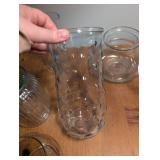 Mixed Clear Glass Jars Collection (used for candy bar)