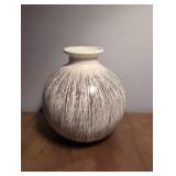 Modernist Spherical Ceramic Vase - 8 in