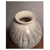 Modernist Spherical Ceramic Vase - 8 in