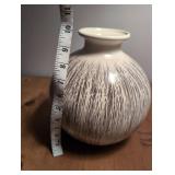 Modernist Spherical Ceramic Vase - 8 in