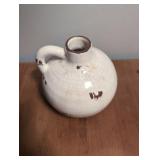White Ceramic Crackle Jug - 6 in