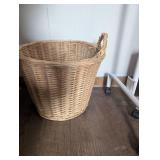 Natural Woven Willow Storage Basket with Handle