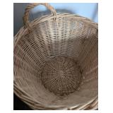 Natural Woven Willow Storage Basket with Handle