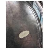 Wm A Rogers Silver Plated Serving Tray with Ornate Pattern